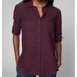 Athleta plaid button up